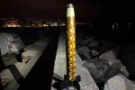 Trabzon’da sahile vuran roket parçası incelemeye alındı 
