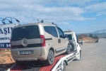 Trafik kontrolünde yakalaması olan araç otoparka çekildi 