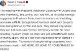 Trump’tan Zelenskiy görüşmesi hakkında açıklama: "Ona bir anlaşma yapma zamanının geldiğini söyledim" 
