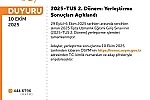 TUS 2. Dönem Yerleştirme Sonuçları açıklandı 