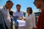 Uşak Belediye Başkan Vekili Terekeci Özkan bisiklet yolu güzergahında incelemelerde bulundu