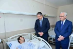Vali Erdinç Yılmaz’dan yaralı itfaiyecilere ziyaret 