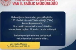 Van’a 69 yeni hekim atandı 