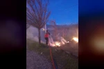 Van’da sazlık yangını 
