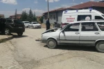 Yalvaç’ta iki otomobil çarpıştı: 2 yaralı 