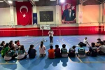 Yaz Spor Okulları’nda 256 çocuğa ağız diş sağlığı eğitimi verildi