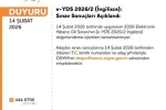 YDS 2026/2 sonuçları açıklandı 