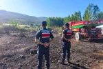 YHT hattında korkutan çalılık yangını