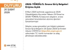 YÖKDİL’e giriş belgeleri erişime açıldı 