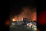Yozgat’ta hububat ekili alanda yangın