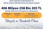 Zirai dondan etkilenen üreticilere 406 milyonluk destek 