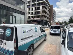 10 katlı binanın bodrum katında yangın çıktı
