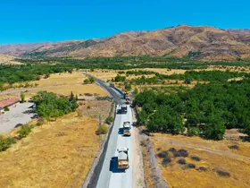 20 kilometrelik grup yolunda asfalt çalışmaları sürüyor
