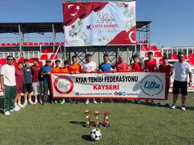 30 Ağustos Zafer Kupası Ayak Tenisi Müsabakaları tamamlandı
