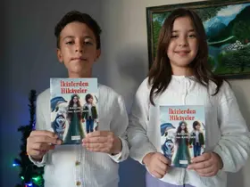 5 bine yakın kitap okuyan 10 yaşındaki ikizler yazar oldu
