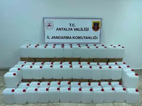 500 litre kaçak alkol ele geçirildi
