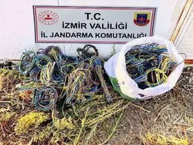 700 bin TL’lik kablo hırsızları suçüstü yakalandı
