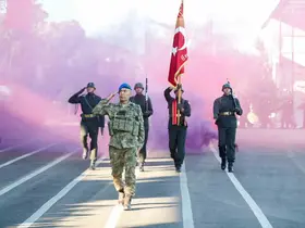 8’inci Komando Tugay Komutanlığı’nda sancak ve komuta devir teslim töreni düzenlendi
