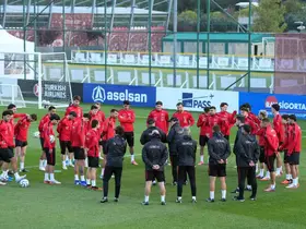 A Milli Futbol Takımı, Belçika maçı hazırlıklarına devam etti
