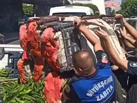 Adana’da zabıta seyyara operasyon yaptı, ürünleri ziyan etti
