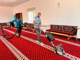 Adıyaman’da ibadethanelerde temizlik çalışması
