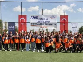 AFAD gönüllüleri gönüllerince eğlendi
