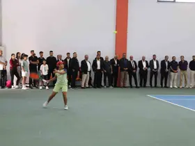 Ağrı Dağı Cup tenis turnuvasında maçlar başladı
