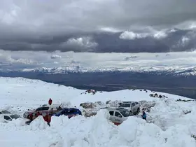 Ağrı Dağı’nda kaybolan kadın dağcıyı arama çalışmaları sürüyor
