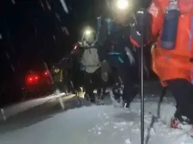 Ağrı Dağı’nda zirve tırmanışı yarıda kaldı
