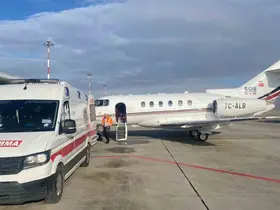 Ağrı’da yemek borusu gelişmeyen bebek ambulans uçakla Elazığ’a sevk edildi

