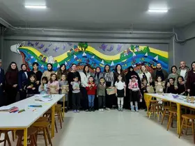 Aileler masal atölyesinde buluştu

