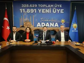 AK Parti’nin Adana’daki üye sayısı 328 bin 629 oldu

