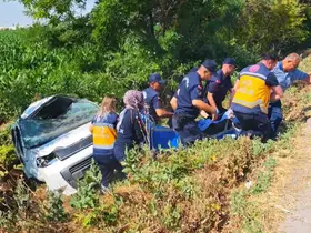 Aksaray’da otomobil takla attı: 3 ölü, 1 yaralı