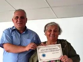 Akşehir Halk Eğitimi Merkezi’nden Halk Eğitimi Dostu Belgesi
