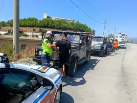 Alanya’da safari araçlarına denetim: 5 araca 233 bin TL ceza
