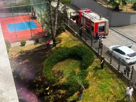 Alaplı’da öğrenci yurdunda yangın paniği
