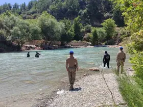 Alara Çayı’nda kaybolan genci arama çalışmaları 17’nci gününde sürüyor
