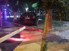 Alkollü aday sürücü kaldırıma çıktı, ehliyetine el konuldu
