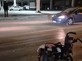 Alkollü sürücünün çarptığı engelli adam yaralandı
