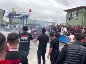 Amasya’da drift gösterisinde yürekler ağızlara geldi
