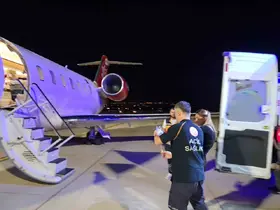 Ambulans uçak 4 buçuk aylık bebek için havalandı
