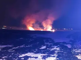 Anız yangını korkuttu
