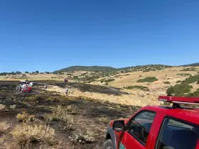 Anız yangını ormanlık alana sıçramadan söndürüldü
