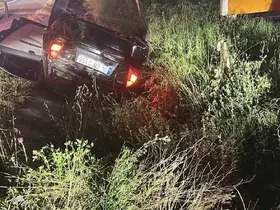 Ankara-Eskişehir kara yolunda trafik kazası, 2 kişi yaralandı
