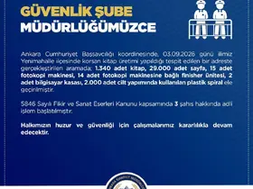 Ankara’da bin 340 adet korsan kitap ele geçirildi

