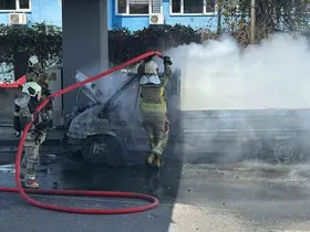 Ankara’da kamyonet yangını
