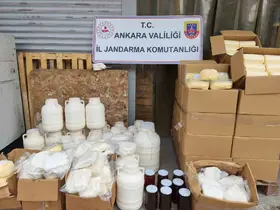 Ankara’da sahte gıda operasyonu: 838 kilogram süt ve süt ürünü ele geçirildi
