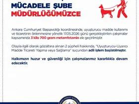 Ankara’da uyuşturucu operasyonu: 2 gözaltı
