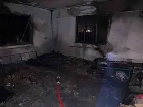 Antakya’da çıkan yangında ev kullanılmaz hale geldi
