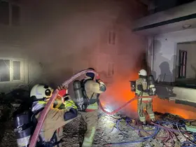 Antakya’da çöplük alan alevlere teslim oldu
